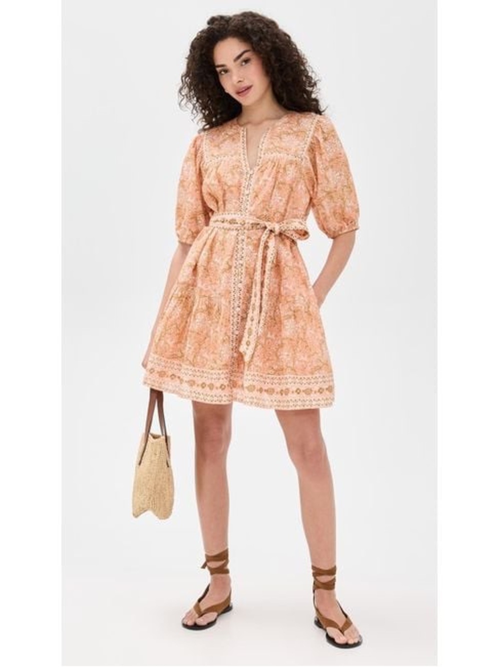 NWT Cleobella Calista Mini Dress in Cecil Blush size XS